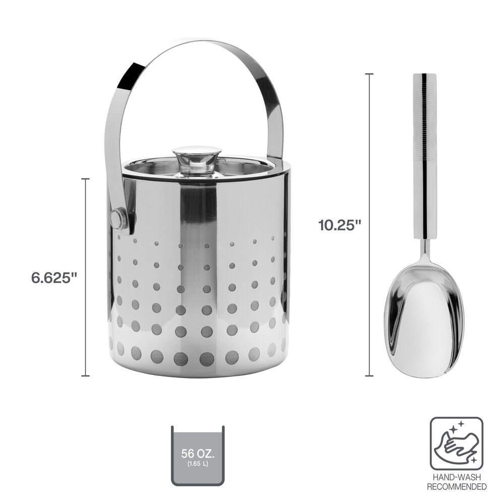 Cheers® Stainless Steel Ice Bucket and Scoop