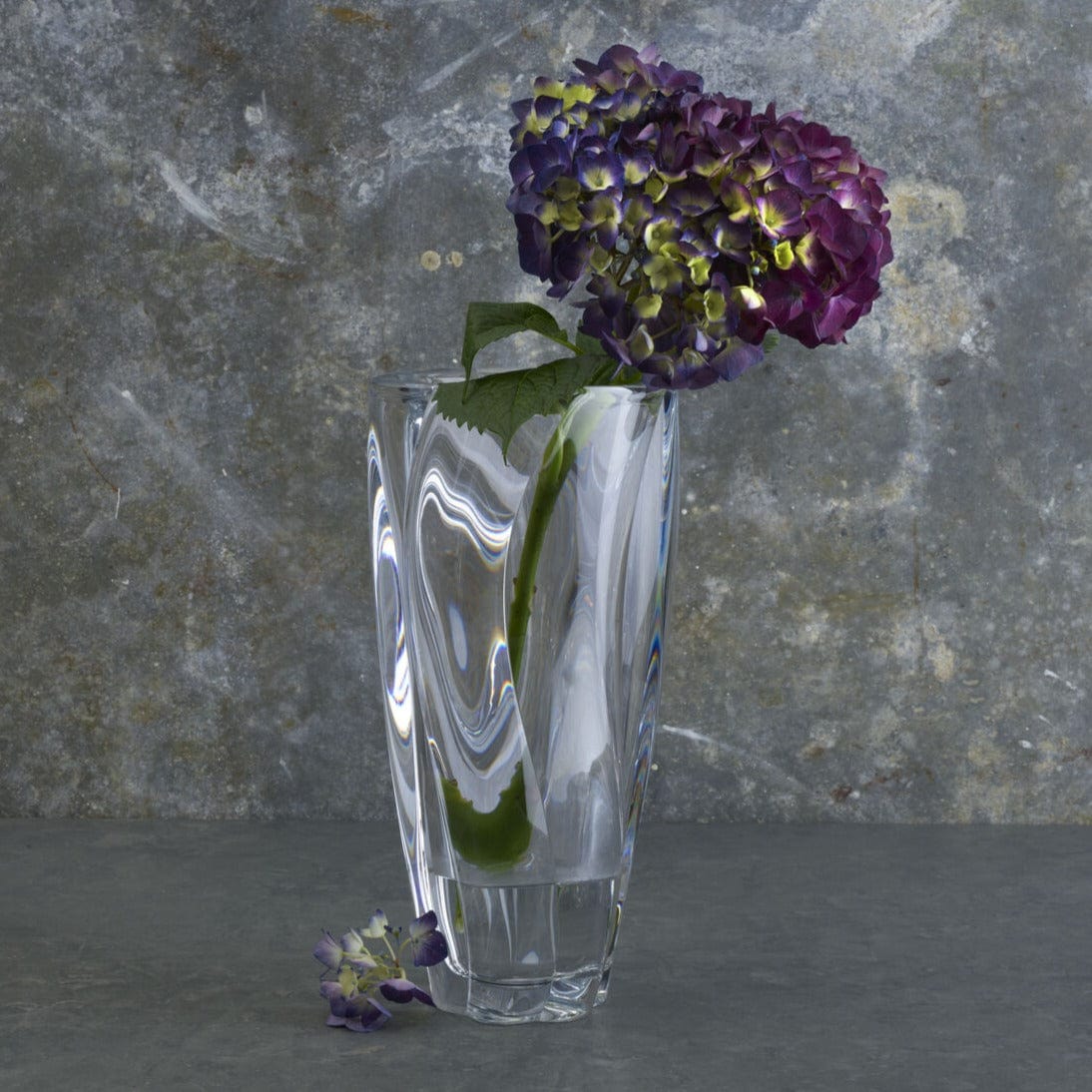 Cassia 12 Inch Crystal Vase