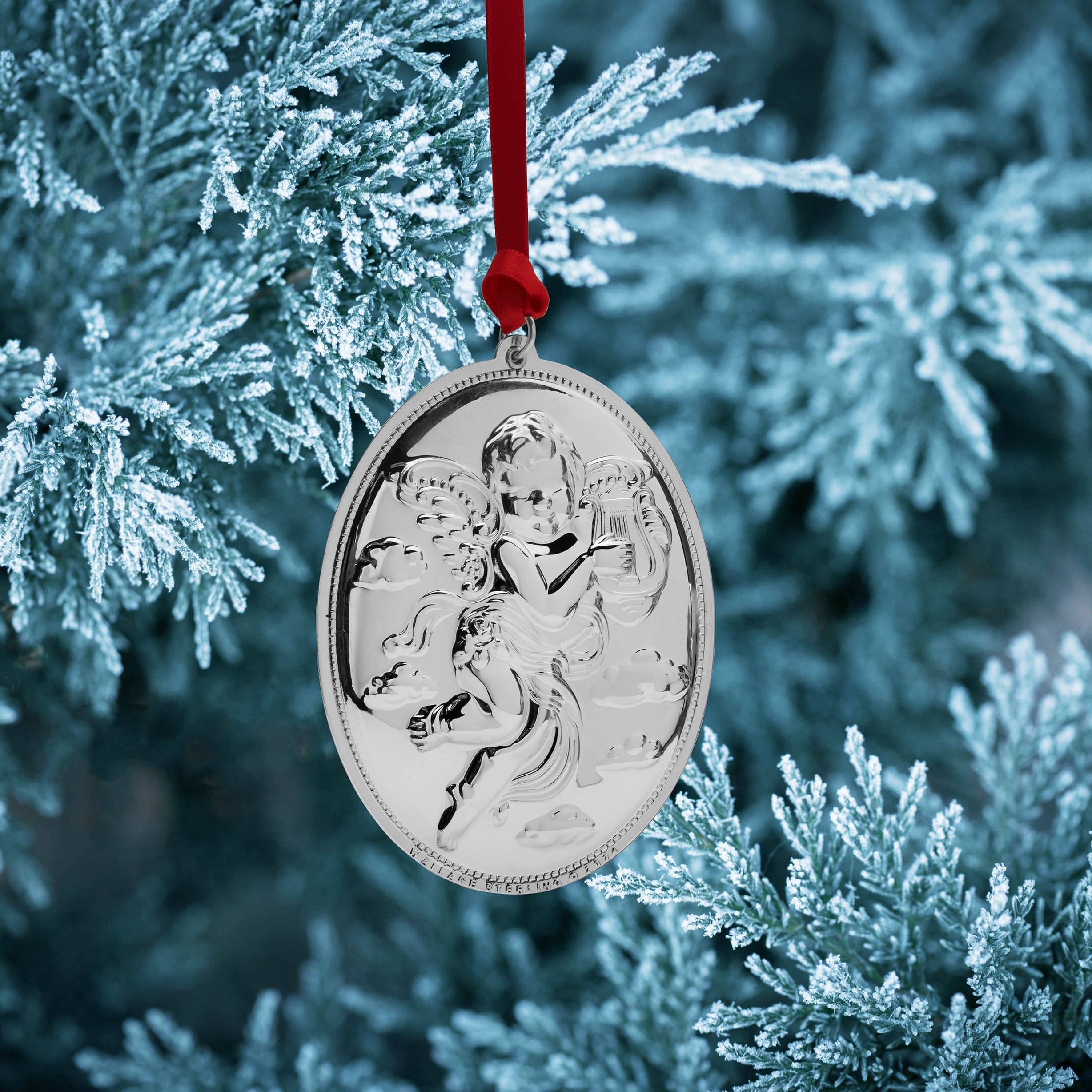 2024 Grande Baroque Sterling Angel Ornament 24th Edition