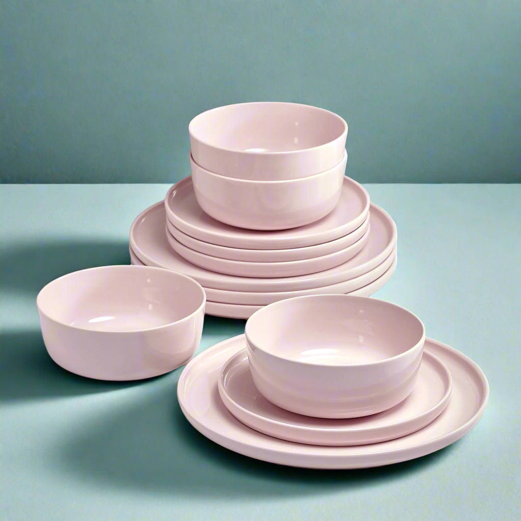 Madison Pink Dinnerware Set, 12pc