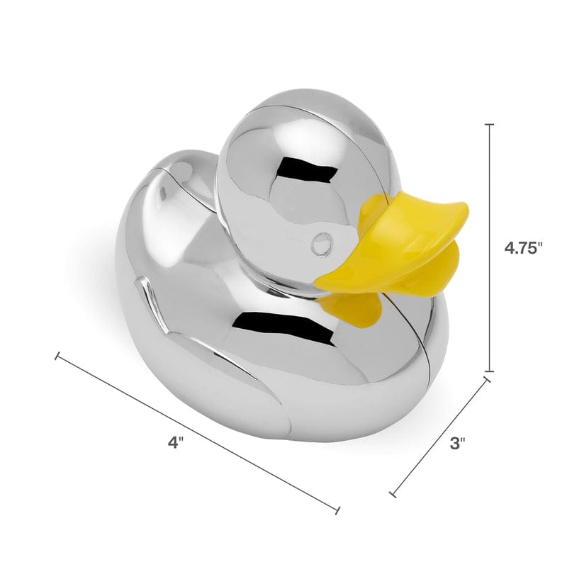 Baby Duck Silverplate Coin Bank