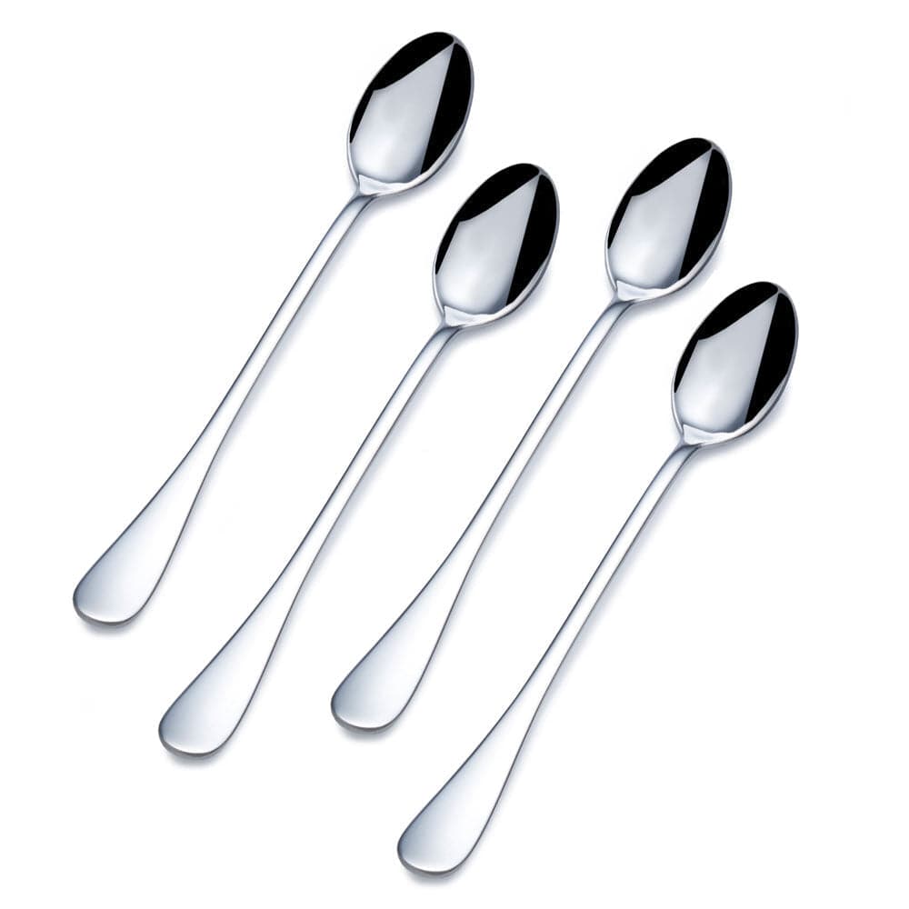Long Handle Set of 4 Iced Tea Spoons