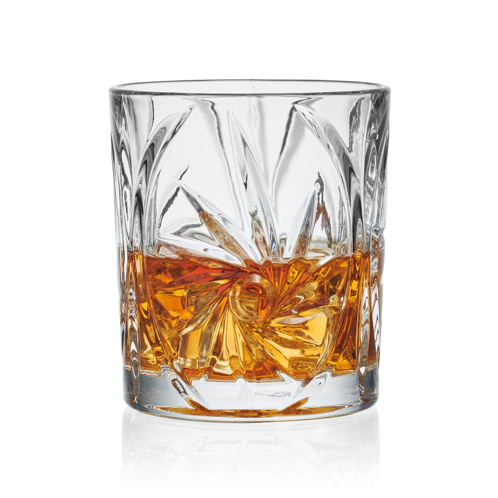 Kelsey Set of 4 Double Old Fashioned Whiskey Glasses