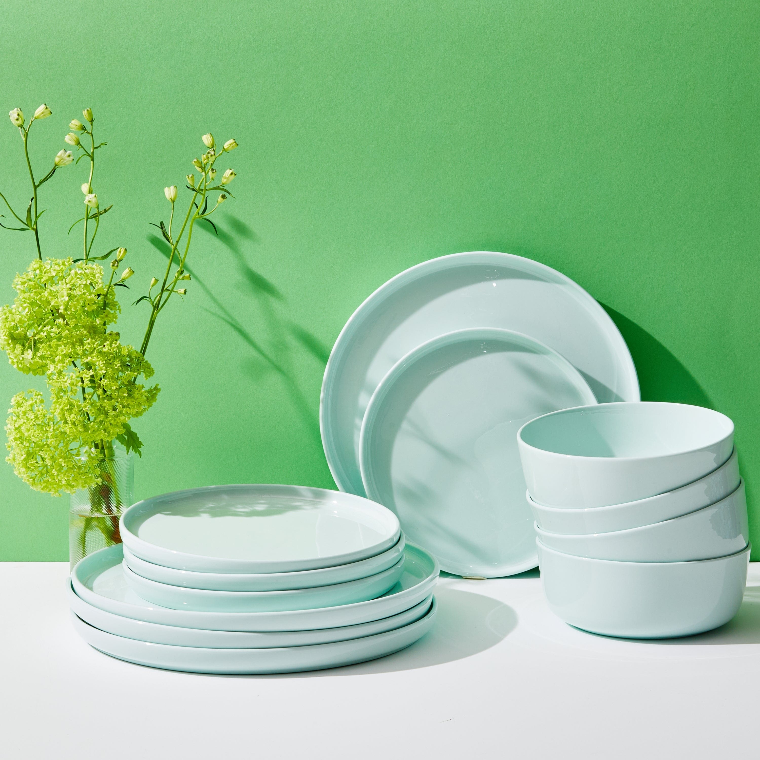Madison Mint Dinnerware Set, 12pc