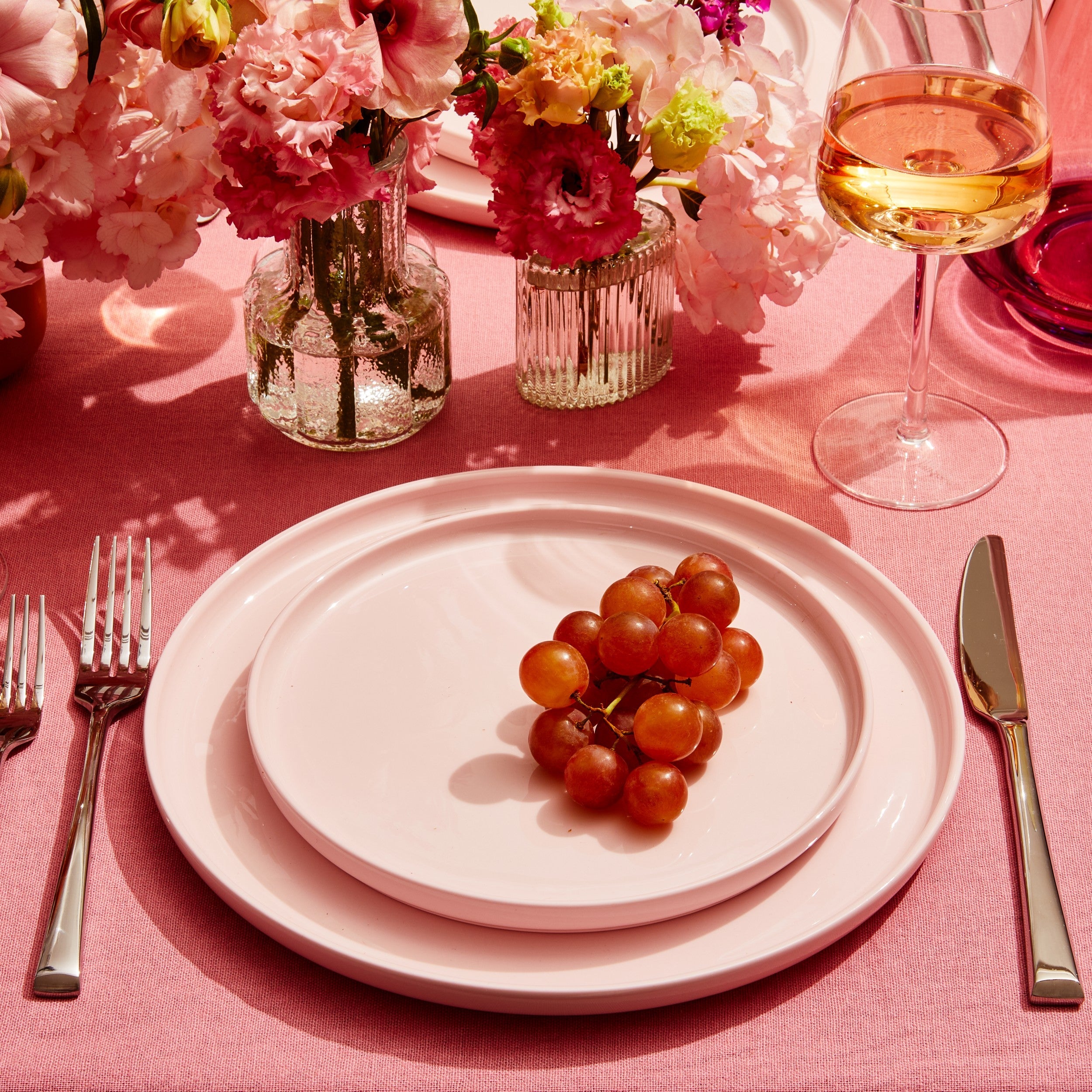 Madison Pink Dinnerware Set, 12pc