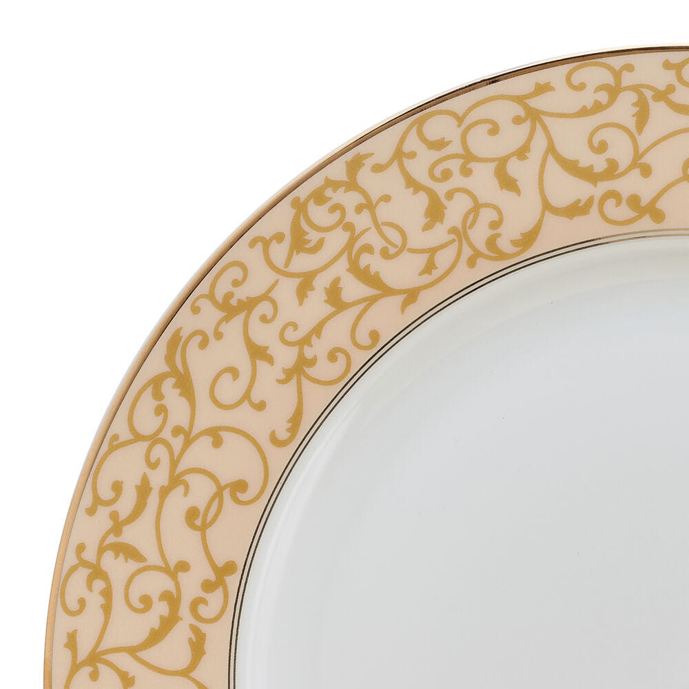 Parchment Gold 40 Piece Dinnerware Set, Service for 8