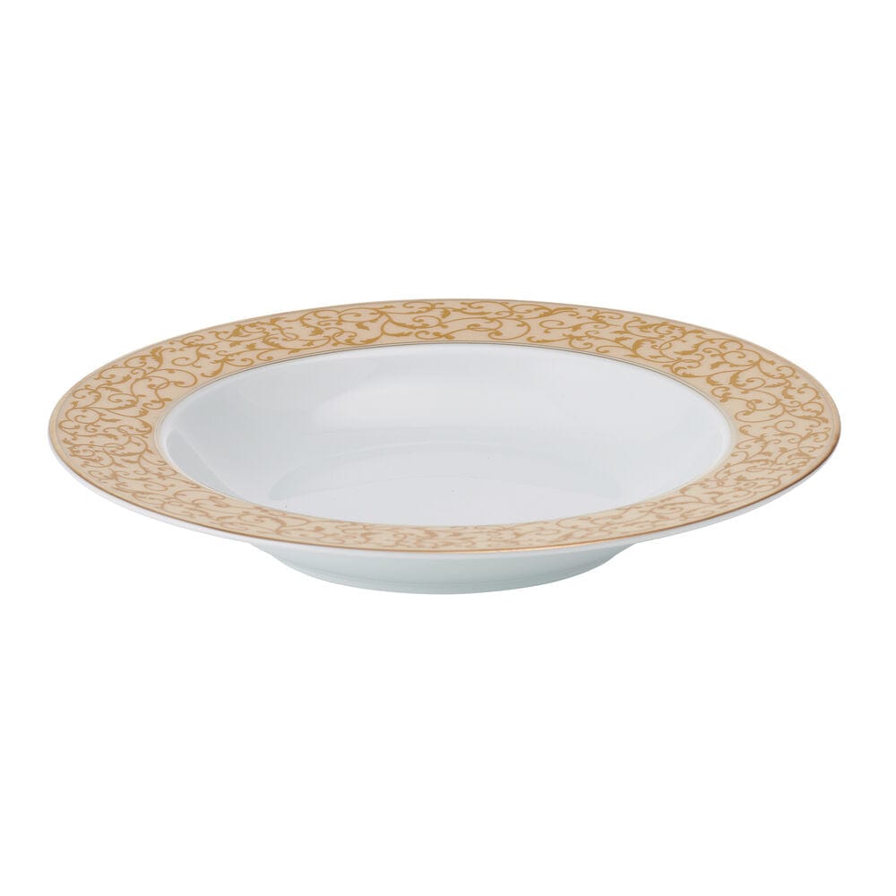 Parchment Gold 40 Piece Dinnerware Set, Service for 8