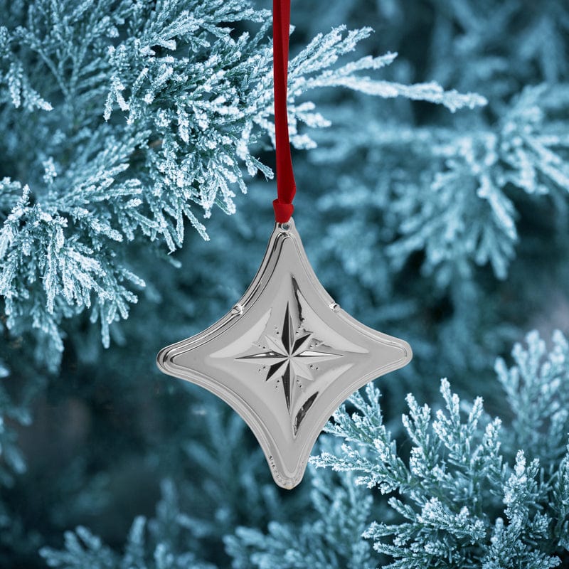 2024 Silver Plate Star Ornament 3rd Edition