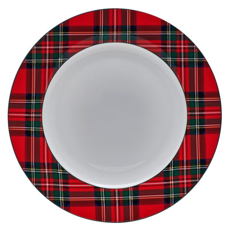 Tartan Red 24 Piece Dinnerware Set, Service for 8