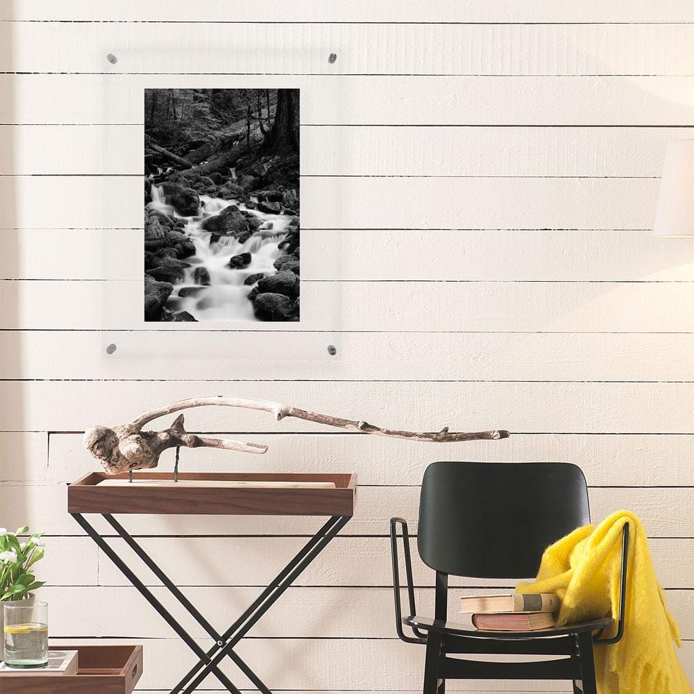 Acrylic and Silver 16 x 20 Floating Wall Frame, 11 x 14 Photo