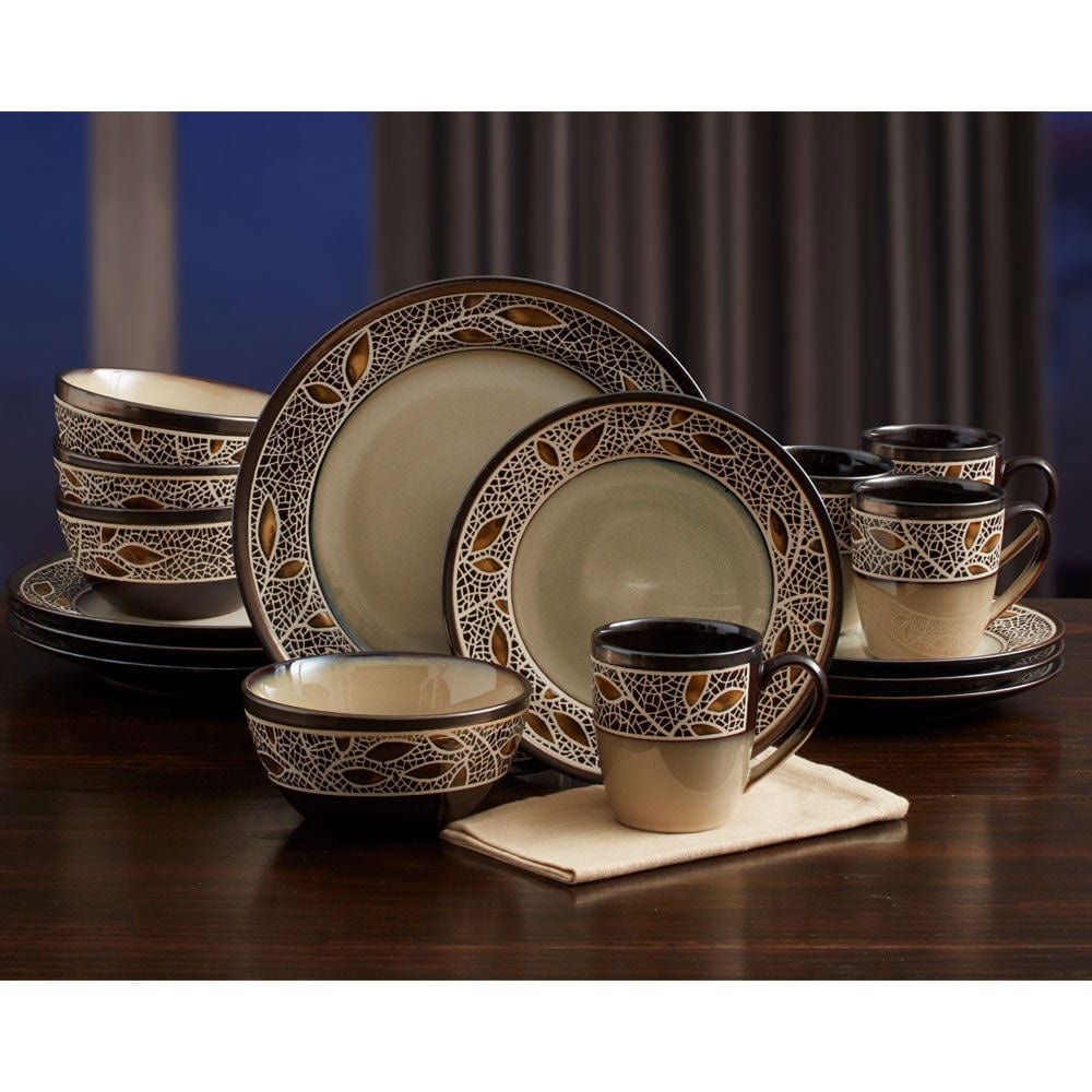 Alexandria 16 Piece Dinnerware Set, Service for 4