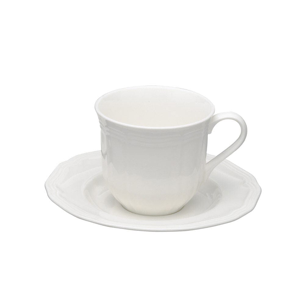 Antique White Tea Cup and Saucer Set