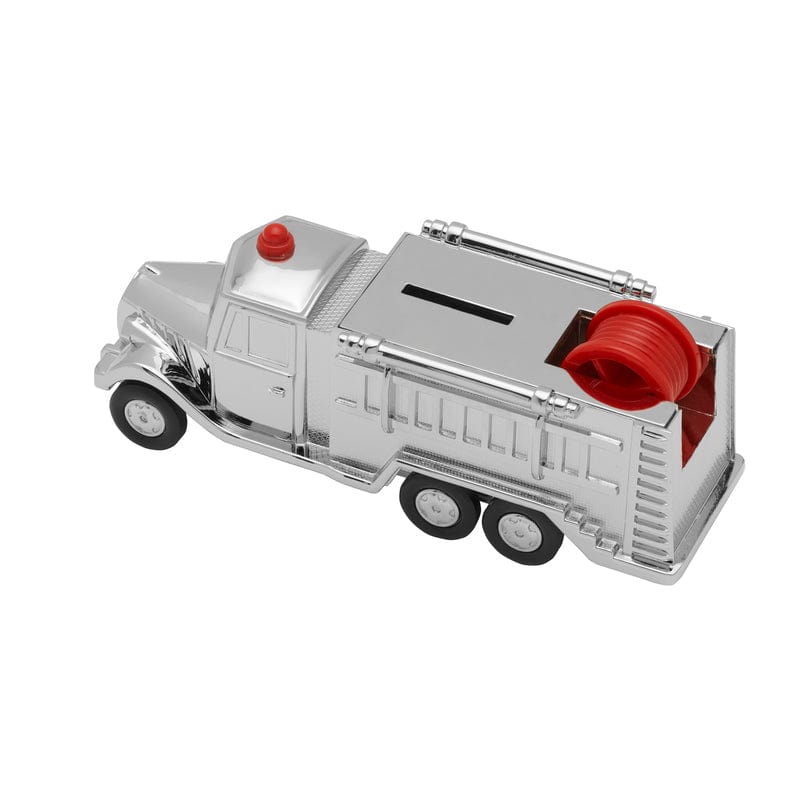 Baby Fire Engine Bronze Plated Coin Bank