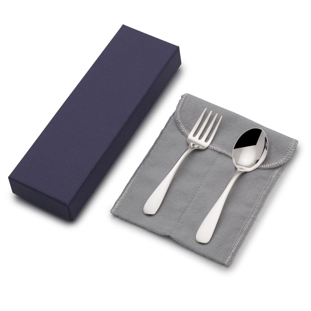 Baby Sterling Silver 2 Piece Feeding Set