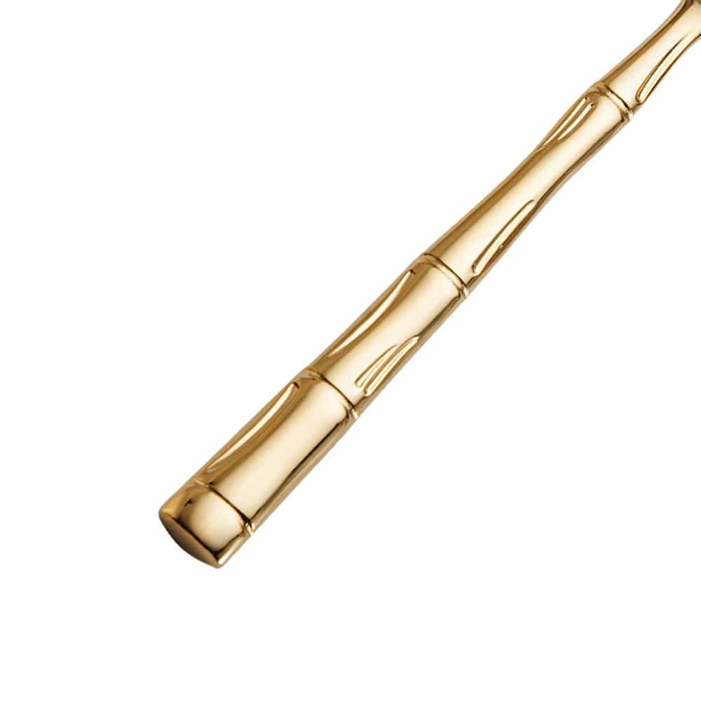 Bamboo Gold Pierced Serving Spoon