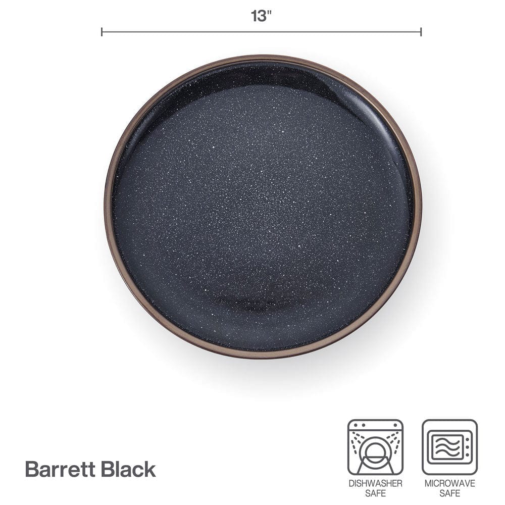 Barrett Black Round Platter