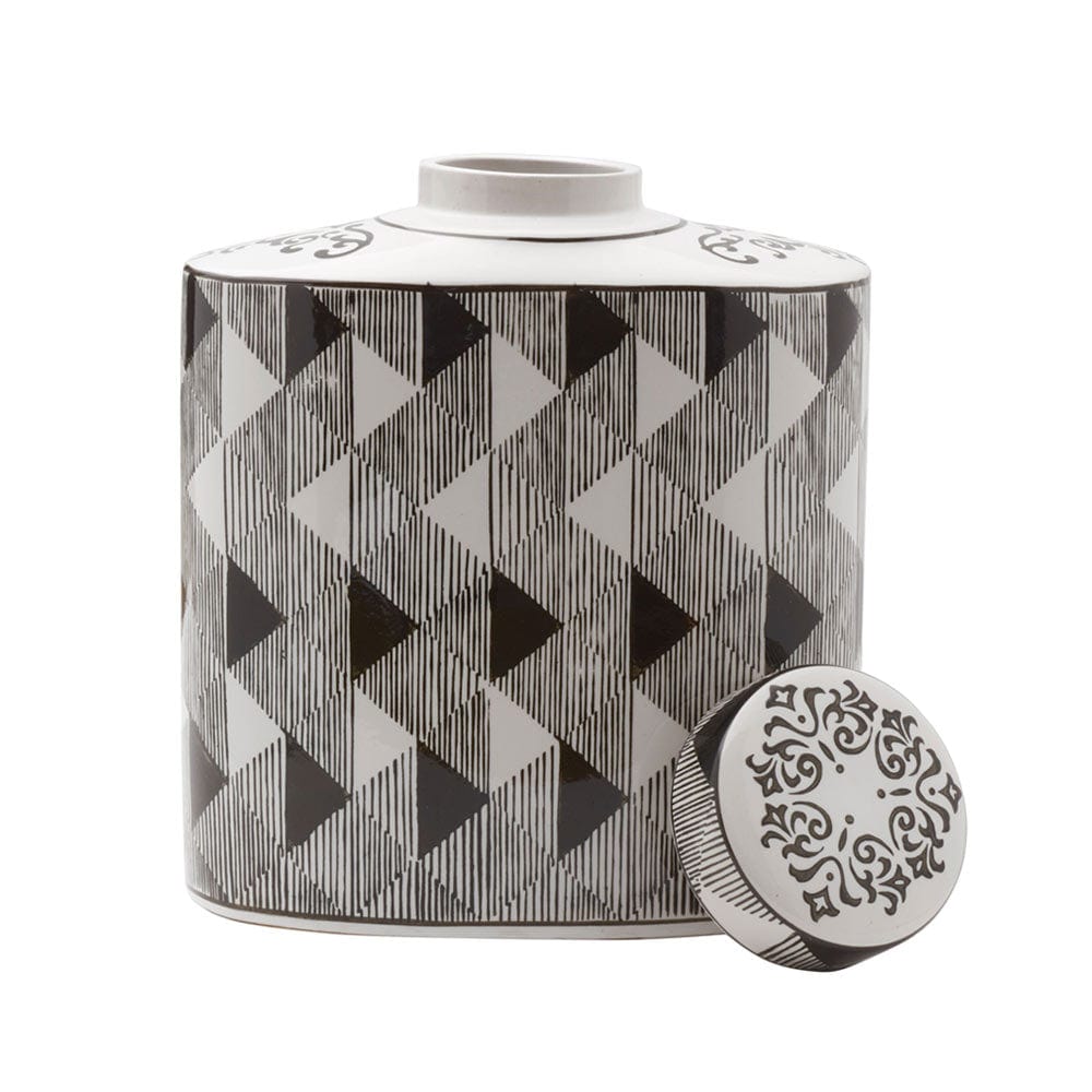 Diamond Decorative Oval Canister