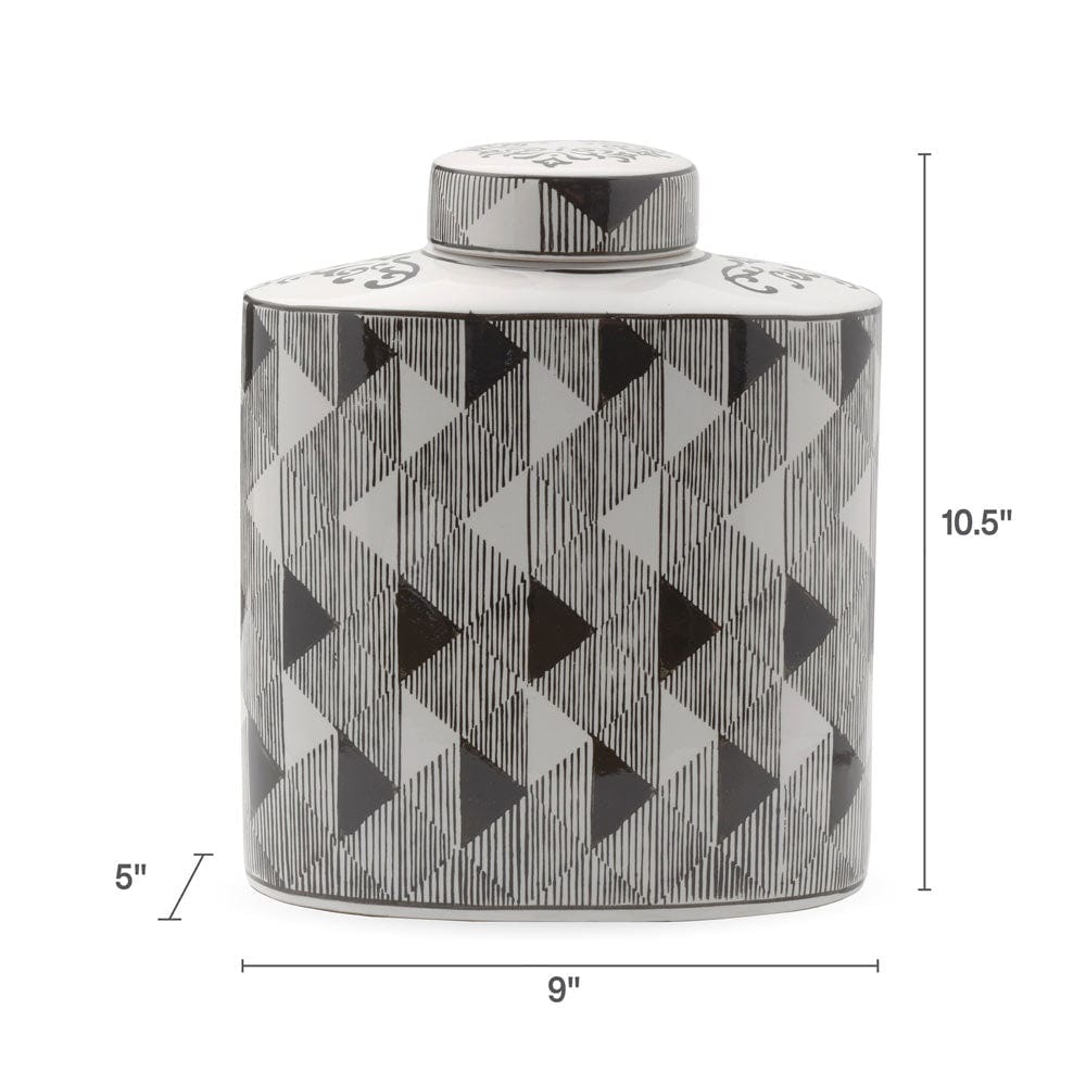 Diamond Decorative Oval Canister