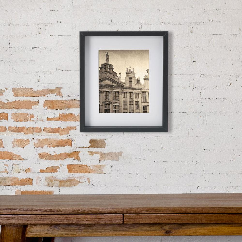 Black 12 x 14 Gallery Frame, Matted to 8 x 10