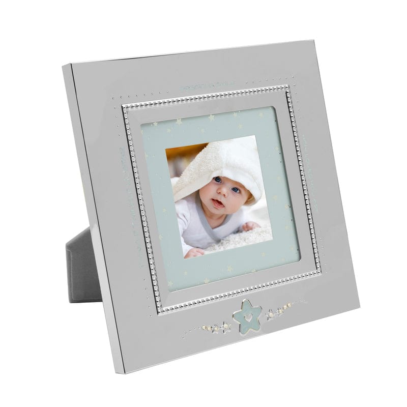 3 X 3 Baby Blue Star Nickelplate Frame