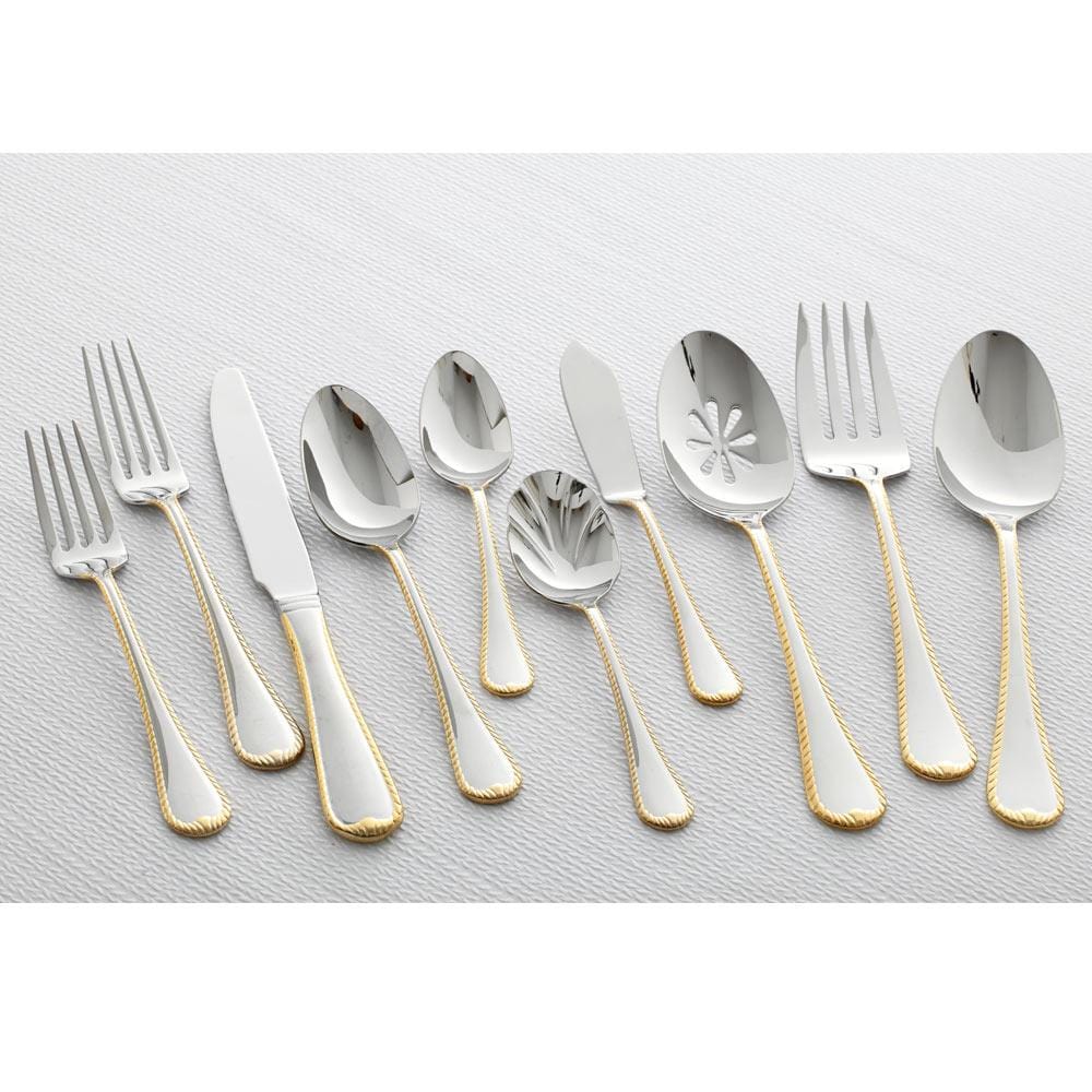 Cameo Gold 65 Piece Flatware Set, Service for 12