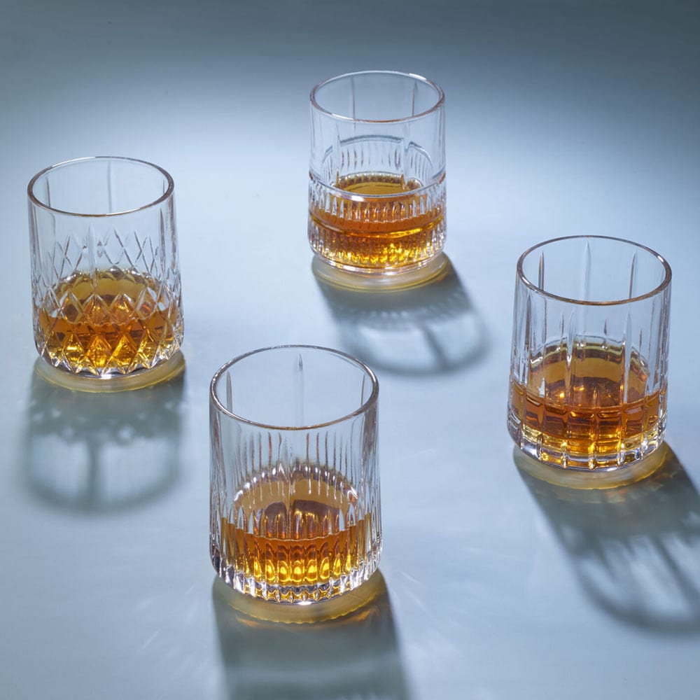 Carrick Set of 4 Double Old Fashioned Whiskey Glasses