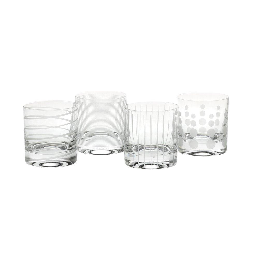 Cheers® Set of 4 Double Old Fashioned Whiskey Glasses