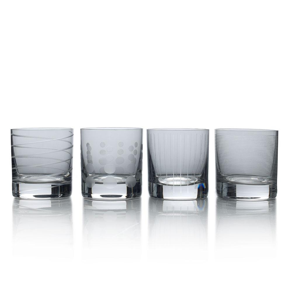 Cheers Smoke Set of 4 Double Old Fashioned Glasses