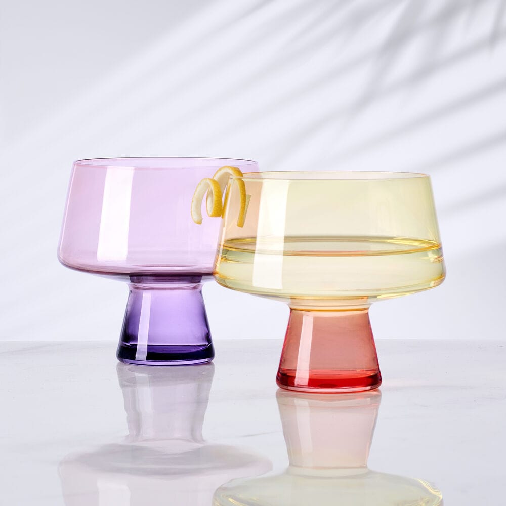 Chroma Set of 2 Martini Glasses