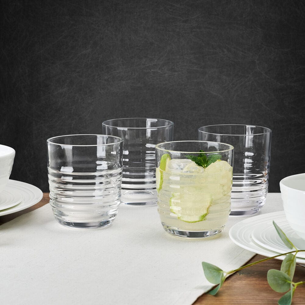 Ciara Set of 4 Double Old Fashioned Whiskey Glasses