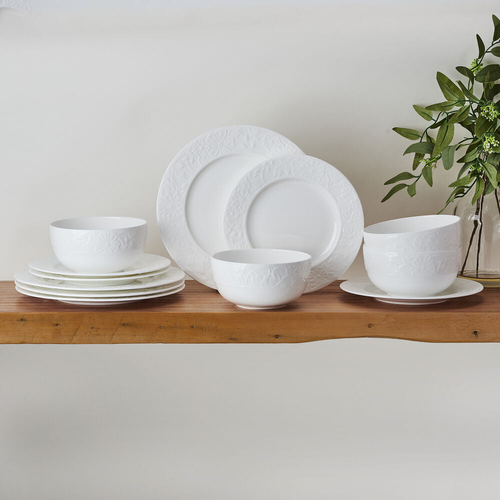 Claire 12 Piece Dinnerware Set, Service for 4