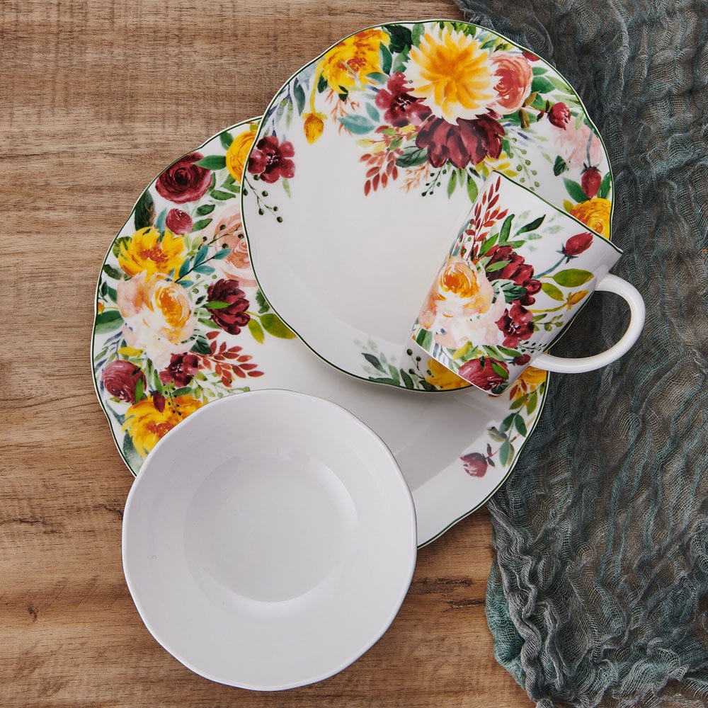Clara 16 Piece Dinnerware Set, Service for 4