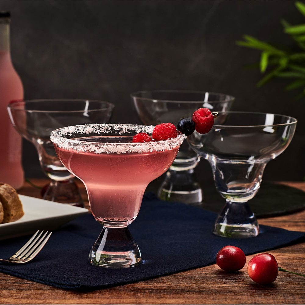 Craft Cocktail Set of 4 Stemless Margarita Glasses