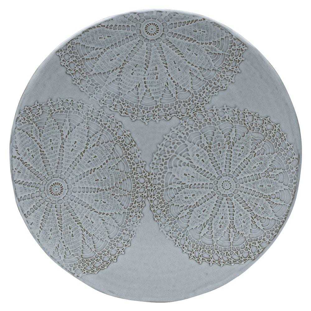 Daniela White 13 Inch Round Platter