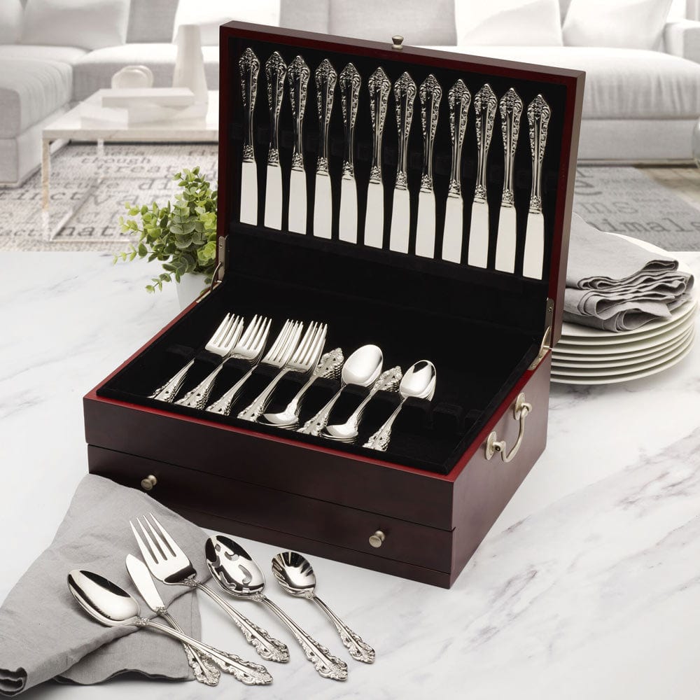 Luxor Forged 42 Piece Flatware Set, Service for 8