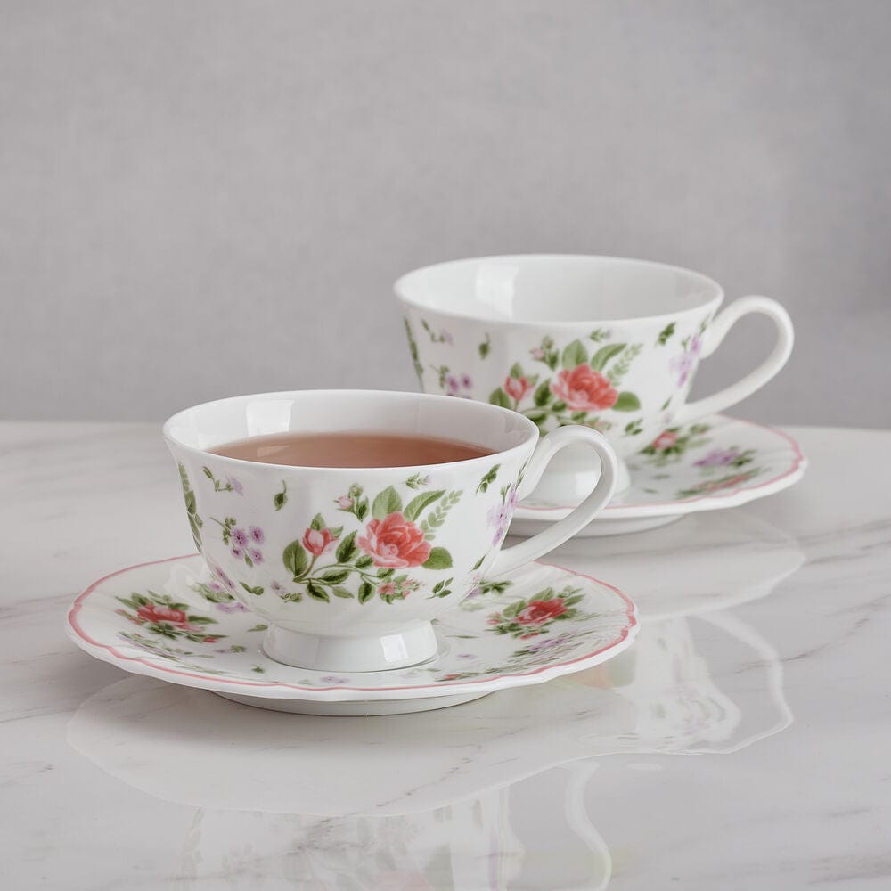 Darling Set of 2 Teacups and Saucers