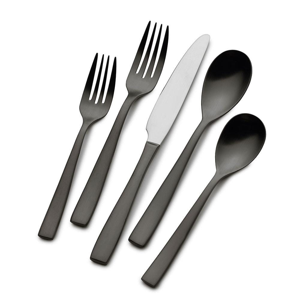 Delano Gunmetal 20 Piece Flatware Set, Service for 4
