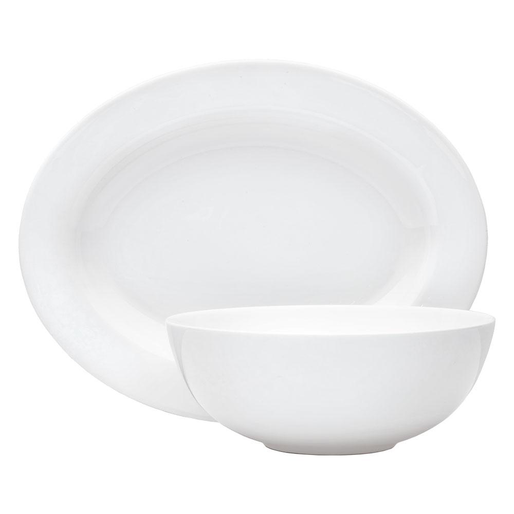 Delray Oval Platter and Serve Bowl Set