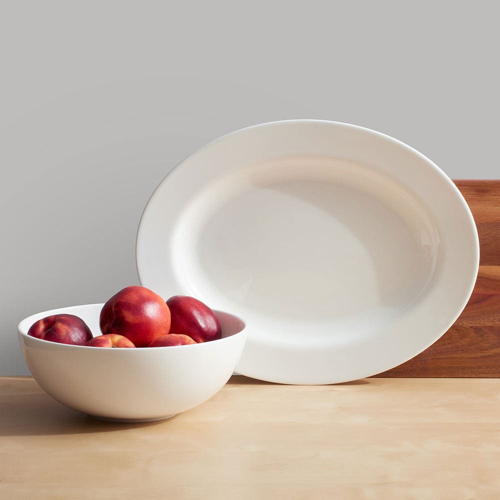 Delray Oval Platter and Serve Bowl Set