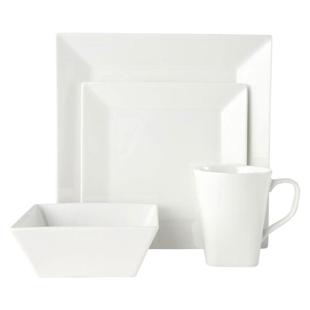 Delray Square 16 Piece Dinnerware Set, Service for 4