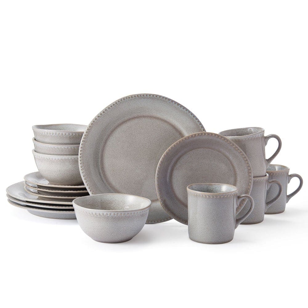 Ellie Grey 16 Piece Dinnerware Set, Service for 4