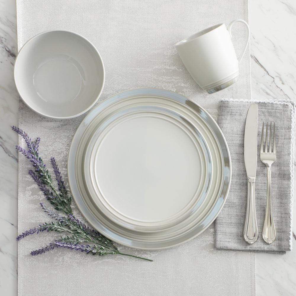 Elura Gray 4 Piece Place Setting