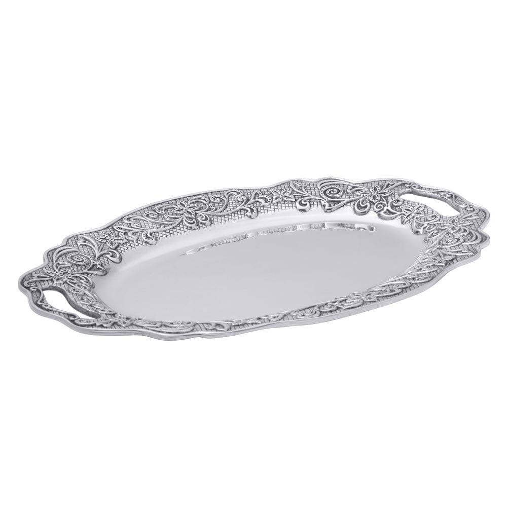 English Cottage Oval Tray with Handles