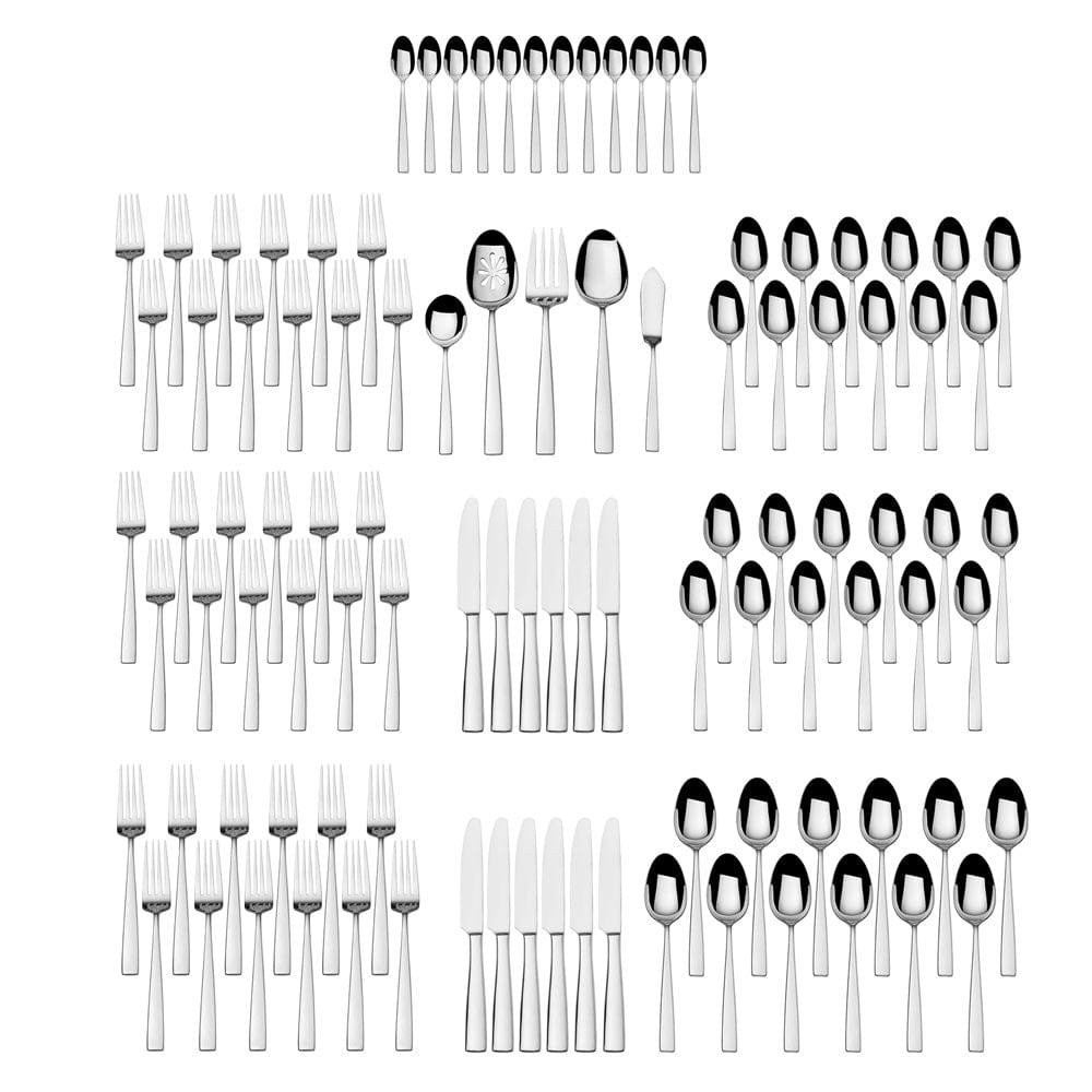 Everett 101 Piece Flatware Set, Service for 12