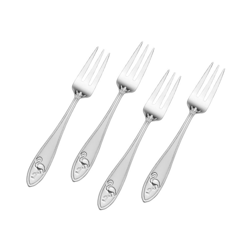 Flamingo Set of 4 Appetizer Forks