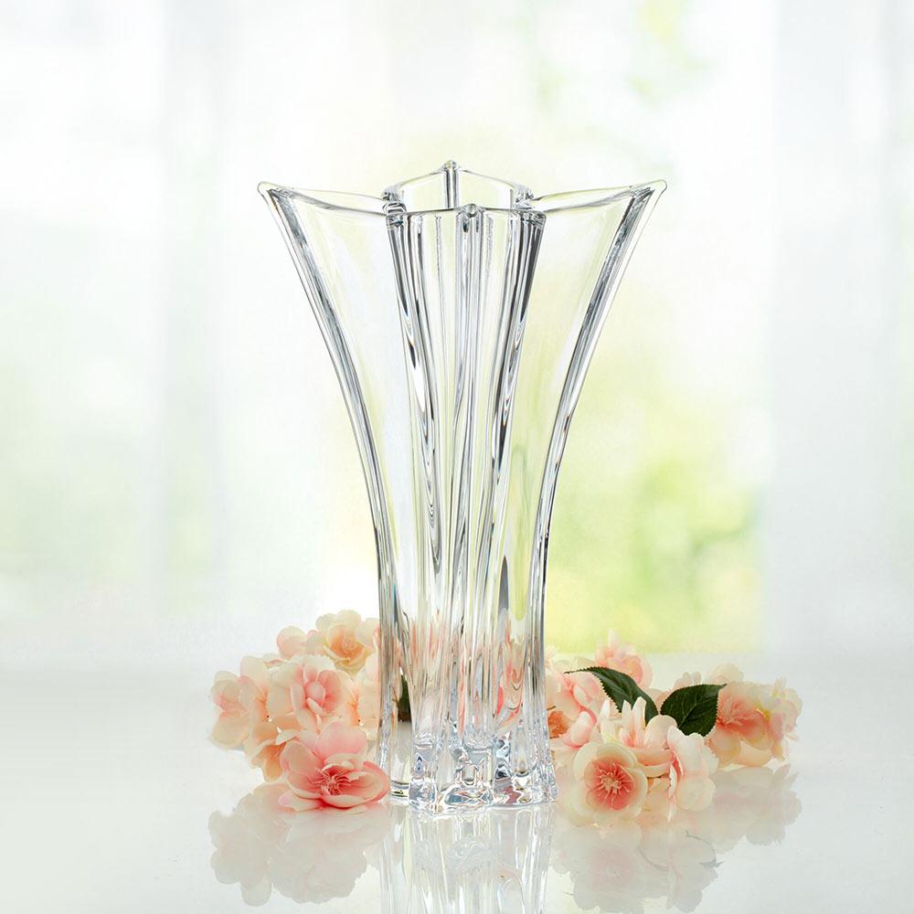 Florale 14 Inch Crystal Vase