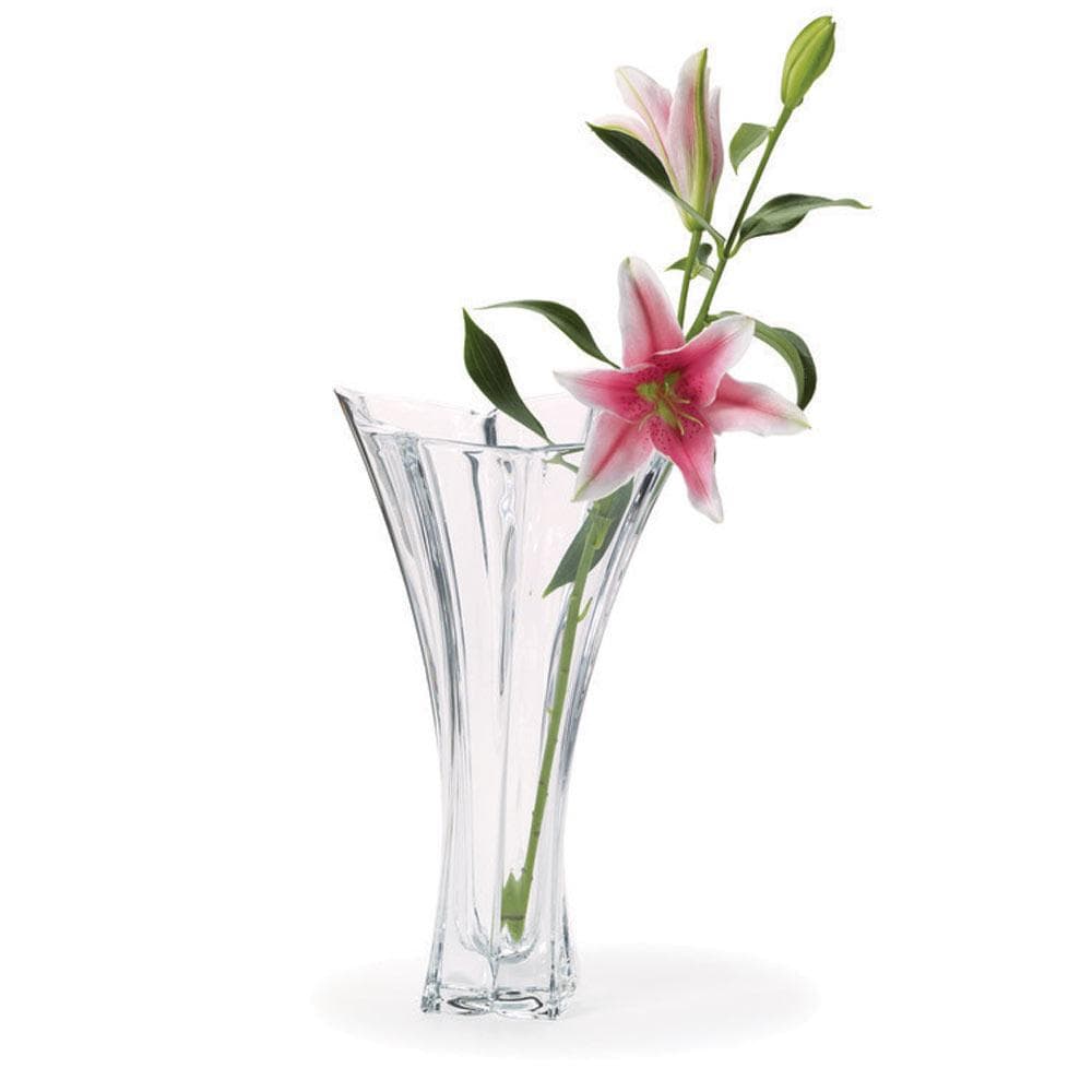 Florale 14 Inch Crystal Vase