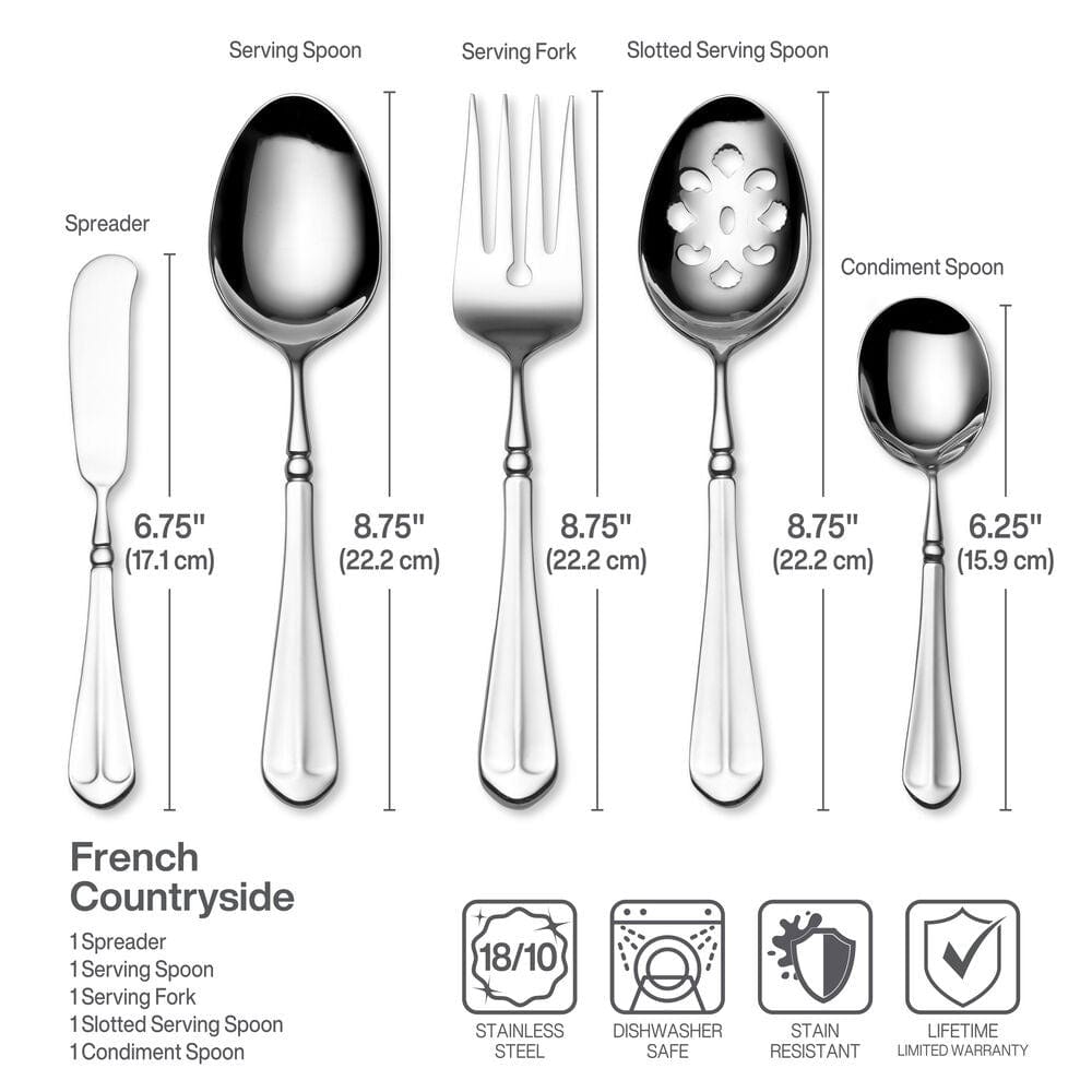 French Countryside® 45 Piece Flatware Set, Service for 8