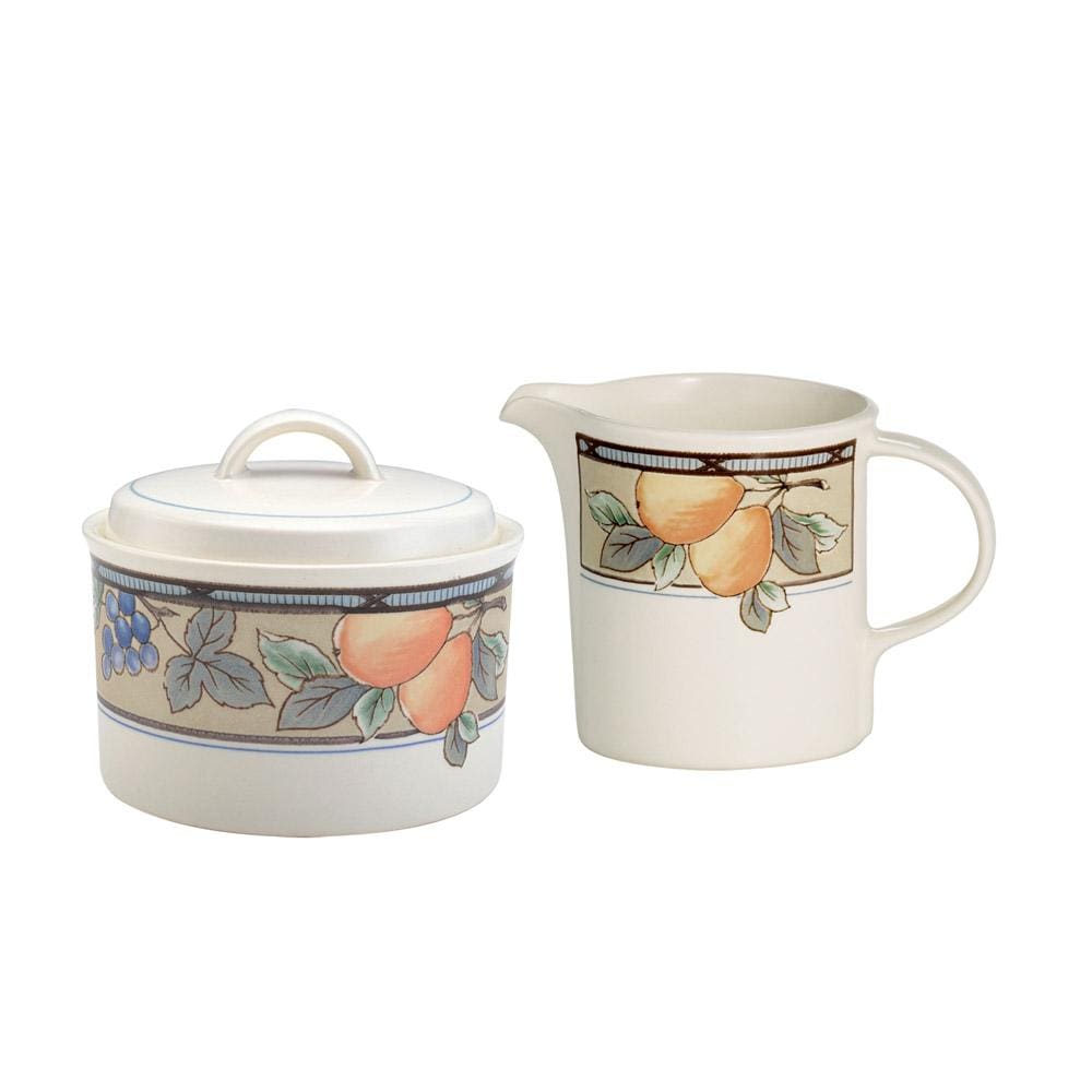 Garden Harvest Covered Sugar and Creamer Set