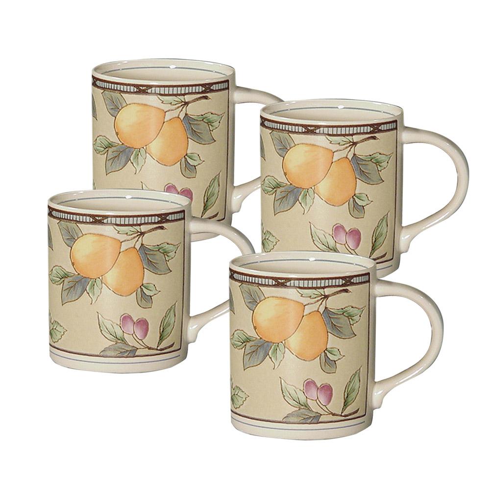 Garden Harvest® Mugs, Set of 4